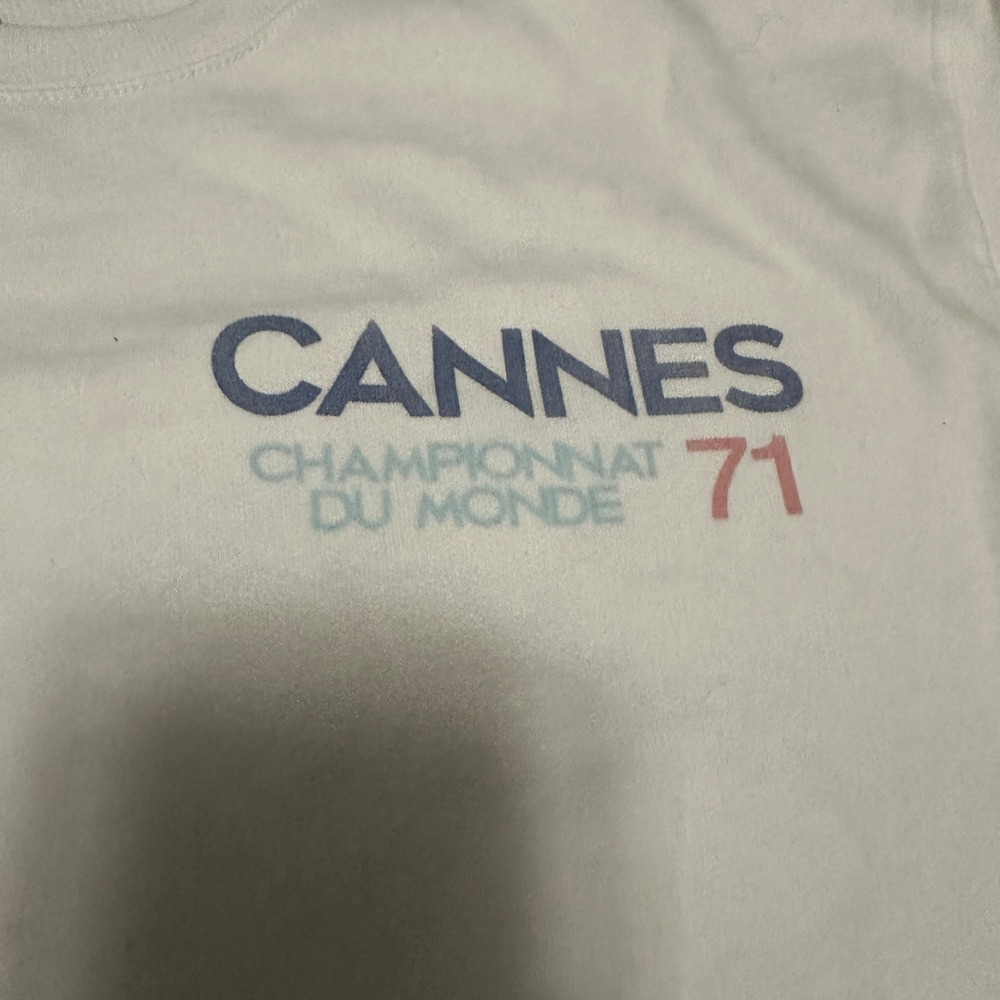 Hollister Cannes 71 Racing Graphic Sweatshirt Cream Crewneck Mens Medium‎ - Picture 4 of 8